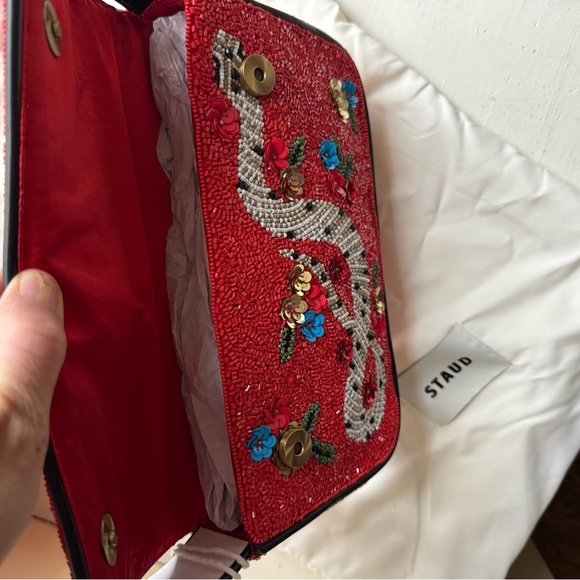 NWT STAUD Tommy Beaded bag - Year of the Snake - Picture 6 of 9